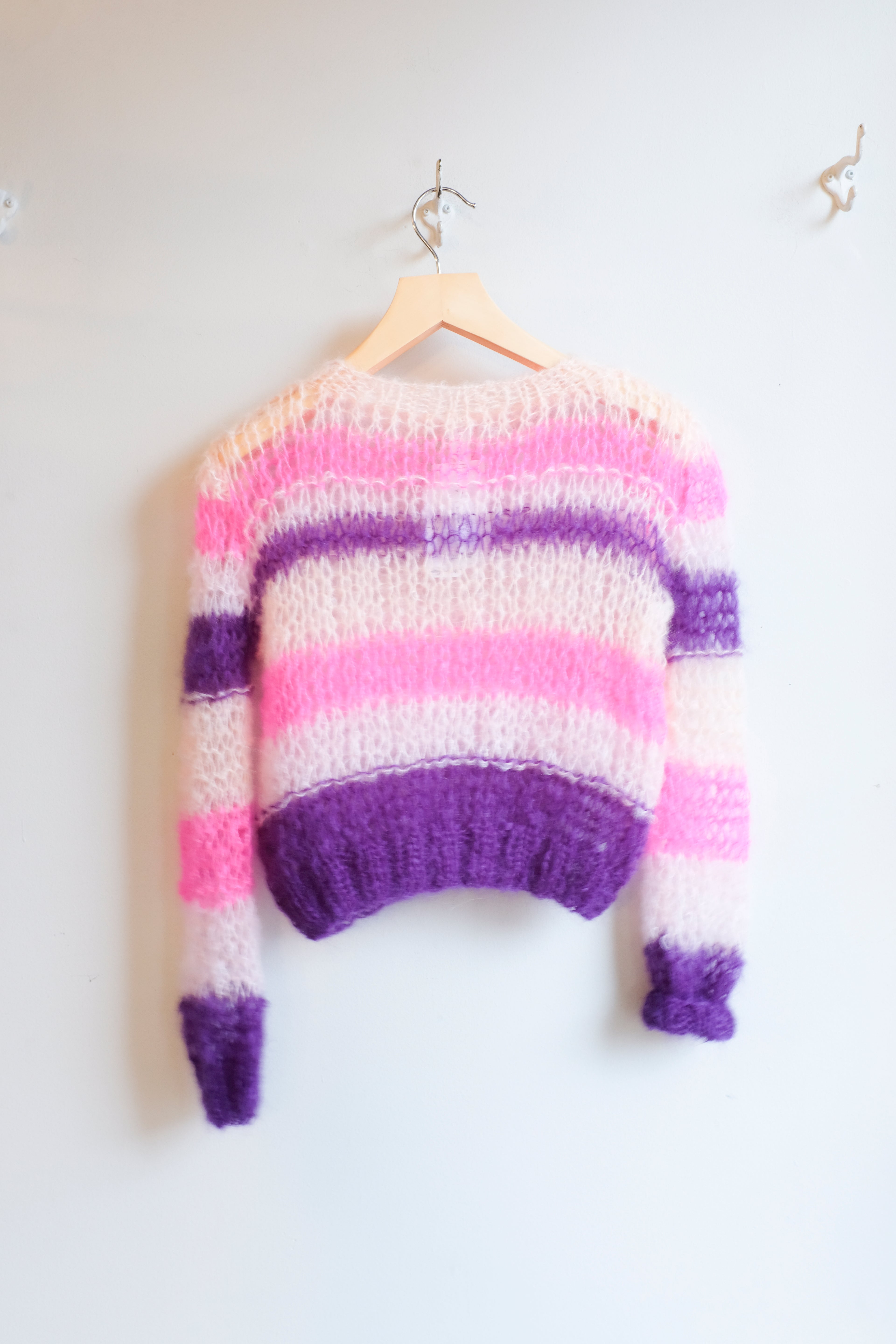 Gudrun Gudrun - Vasi Sweater - Multi Pinks (Faroese Wool) - flat back