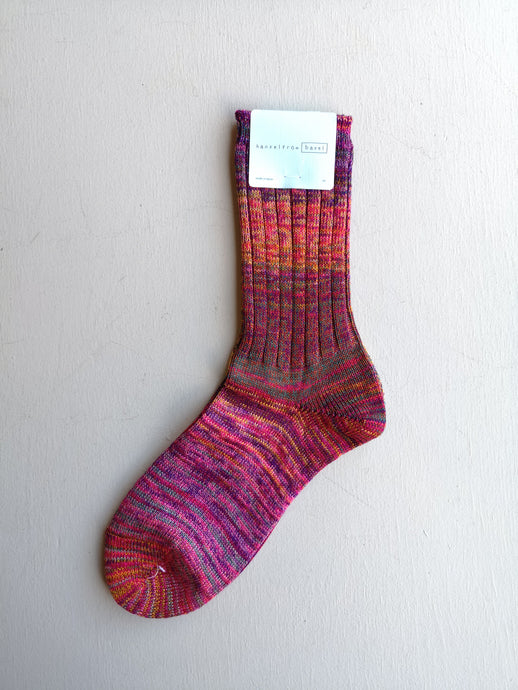 Hansel From Basel - Cosmic Space Dye Crew Sock - Cassiopeia