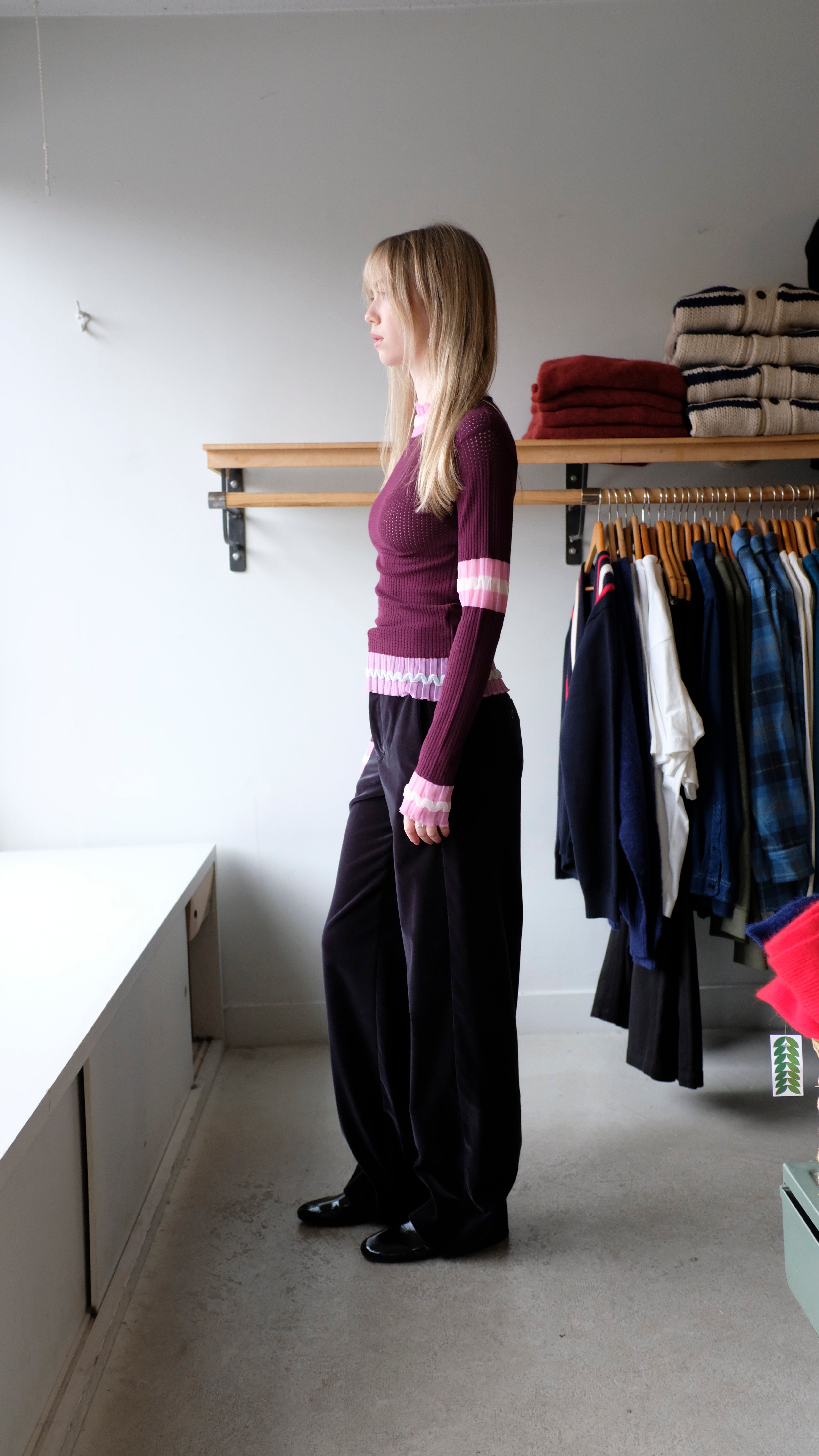 Ajour Turtleneck - Bordeau Ajou