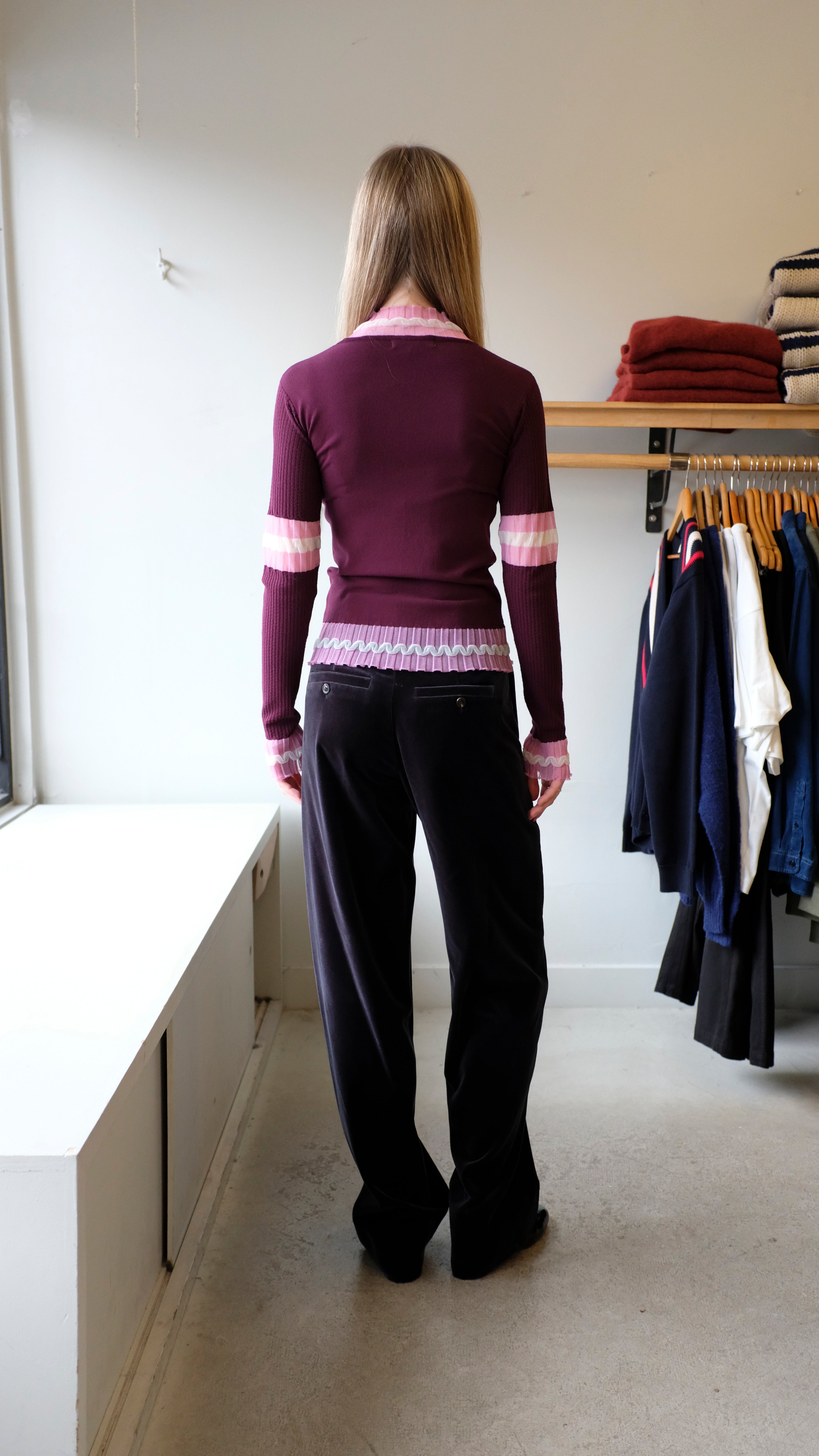 Ajour Turtleneck - Bordeau Ajou