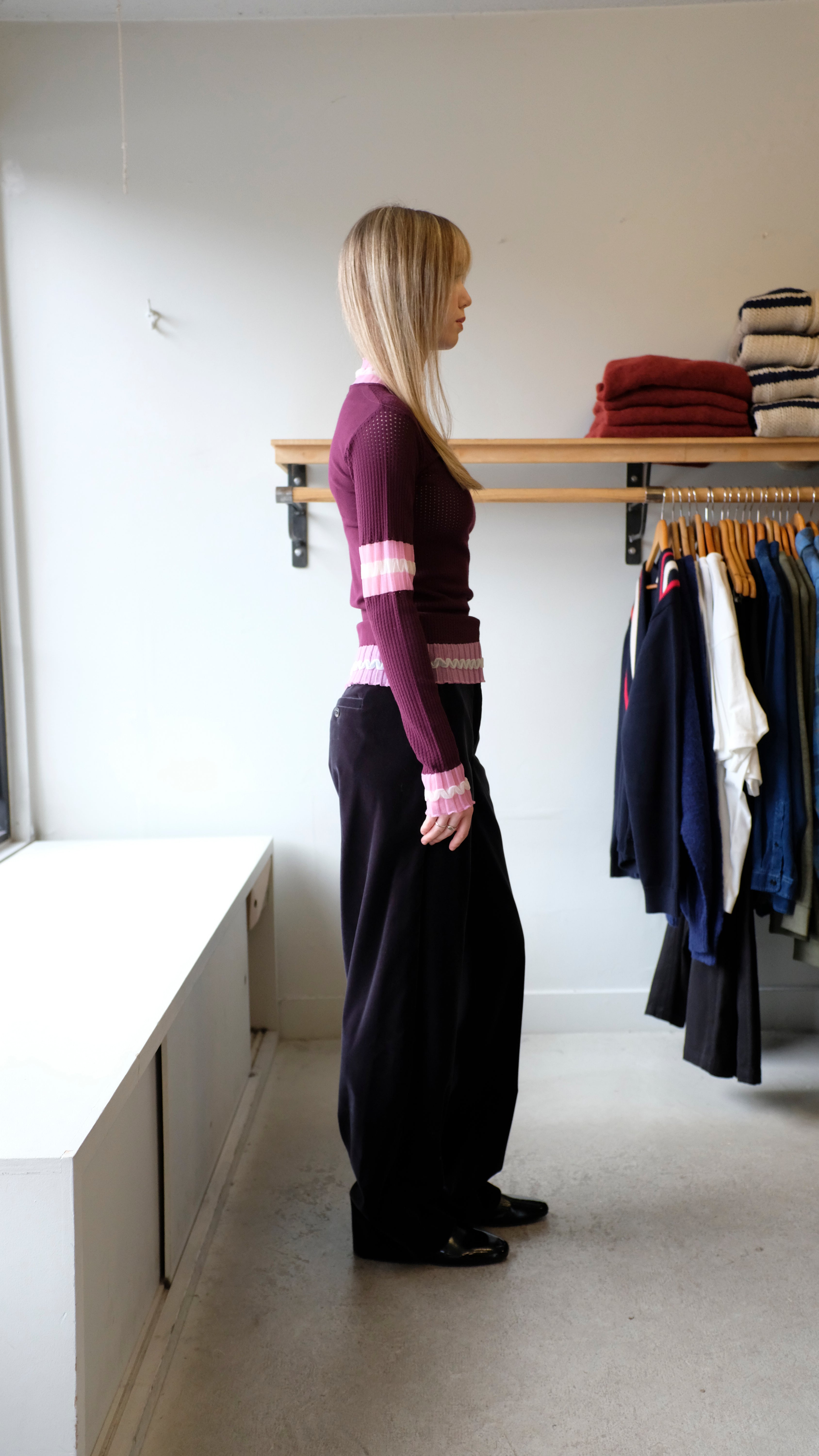 Ajour Turtleneck - Bordeau Ajou