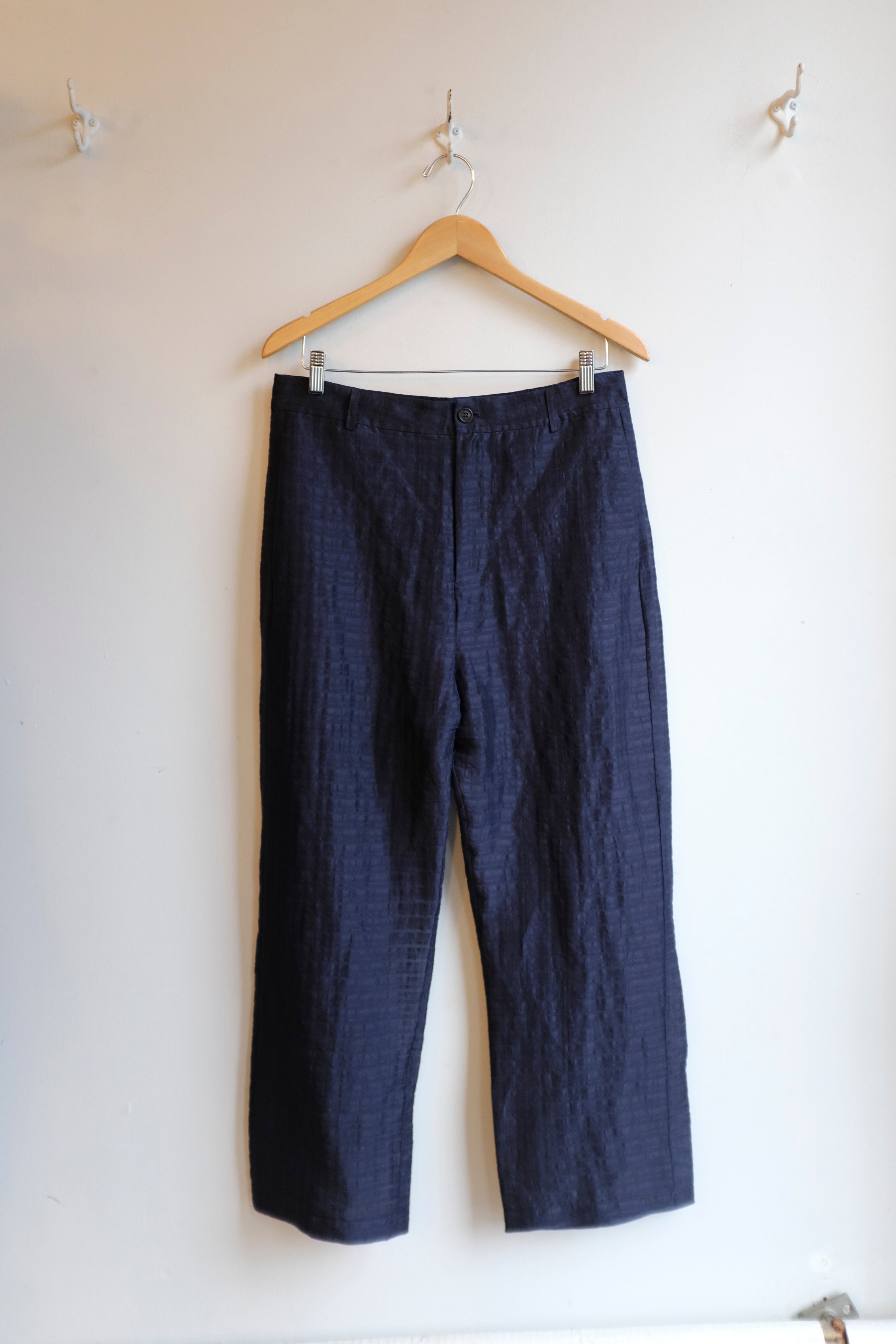 Henrik Vibskov - Artist Pants - Navy - flat front