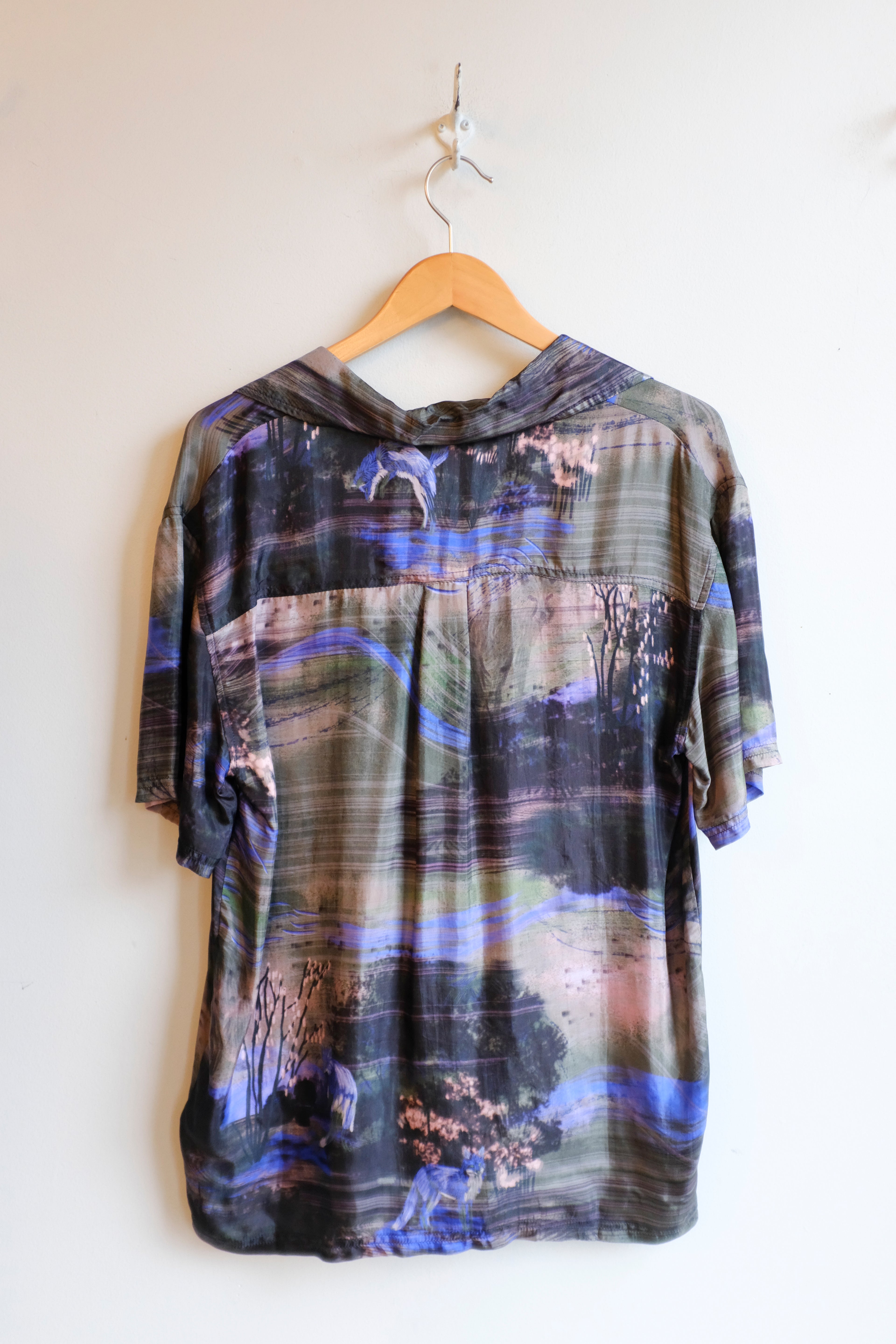 Henrik Vibskov - Artist Shirt - Foxes - flat back