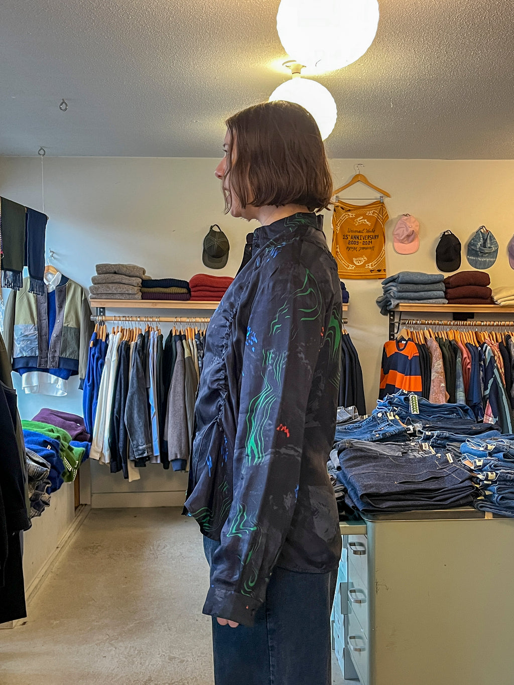 Henrik Vibskov - Backpack Shirt - Dark Fireworks -side