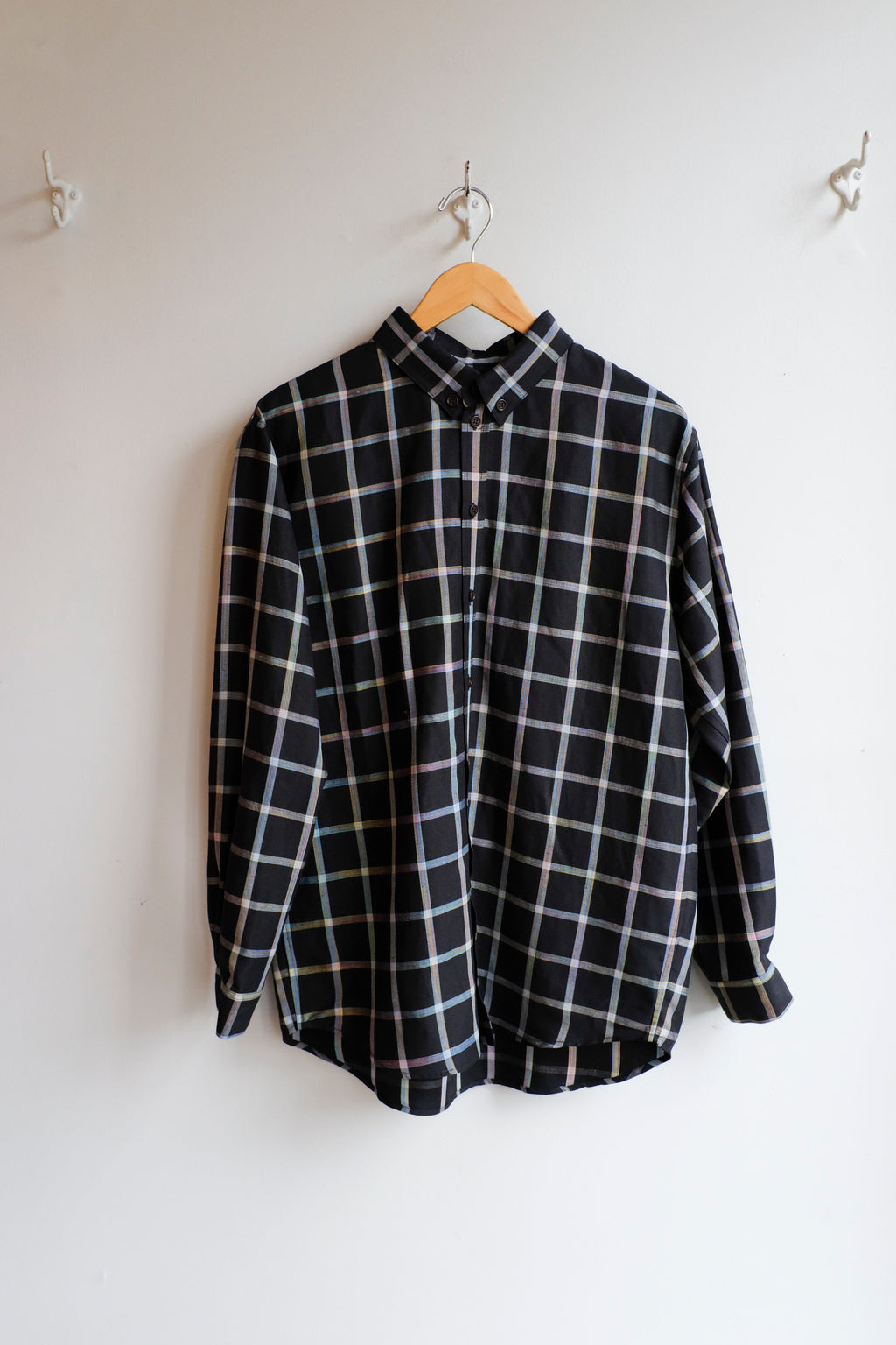 Henrik Vibskov - Block Shirt - Black Checks - Flat - Front