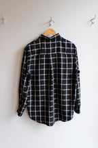 Henrik Vibskov - Block Shirt - Black Checks - Flat - Back