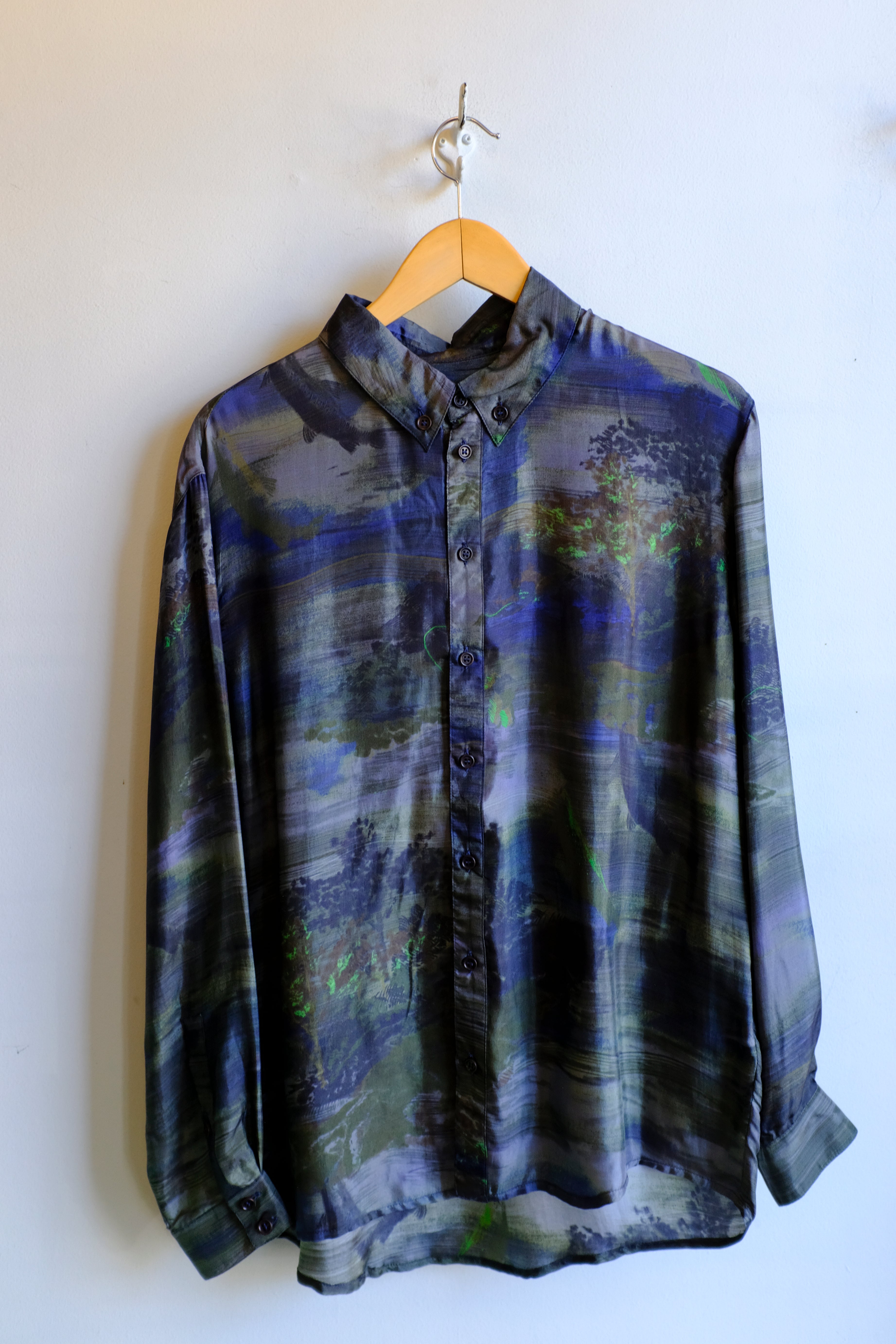 Henrik Vibskov - Block Shirt - Fishes Light - flat front