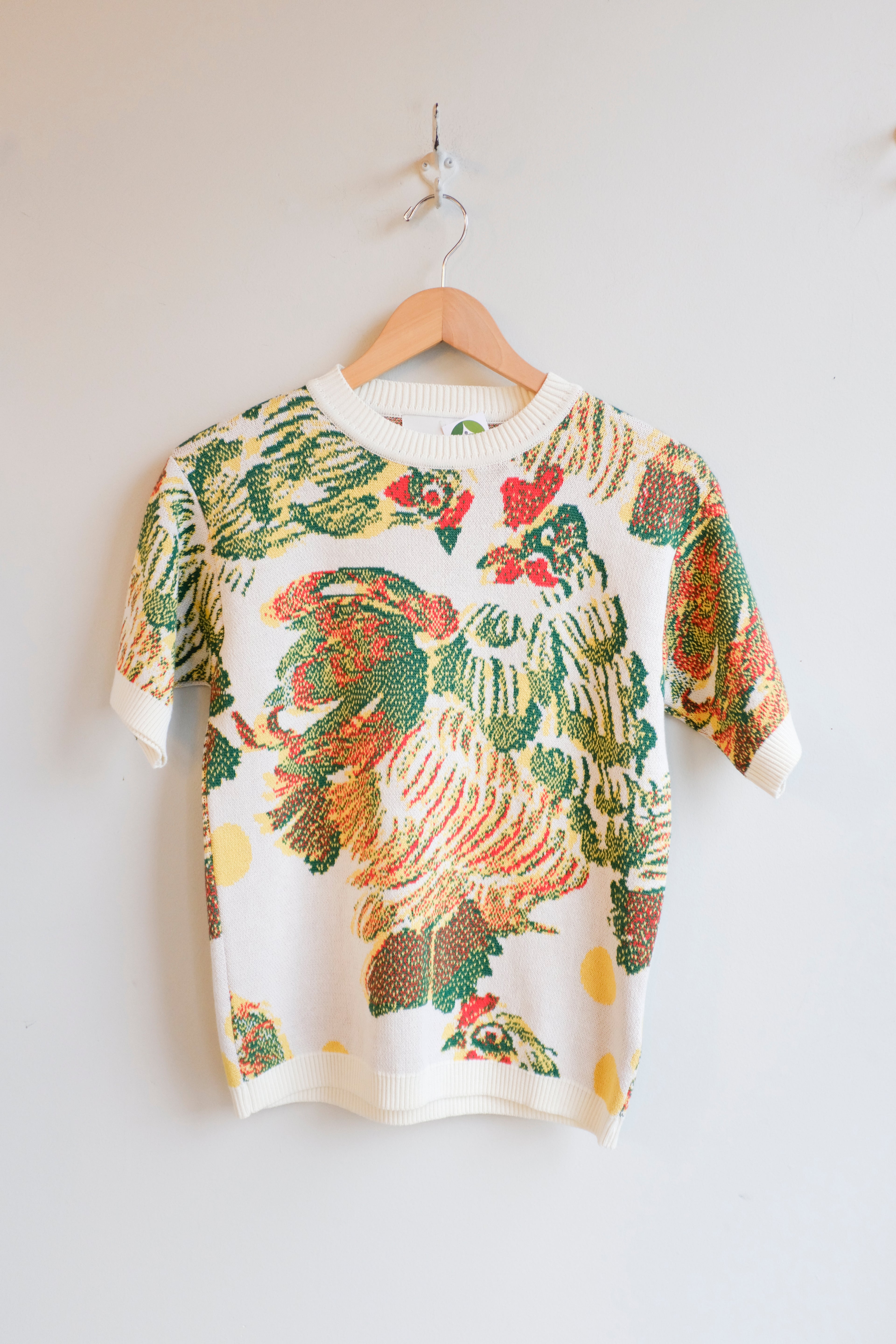 Henrik Vibskov - Chicken T Knit - Chicken Ecru - flat front