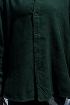 Henrik Vibskov - Big Toad Shirt - Bottle Green - fabriv detail