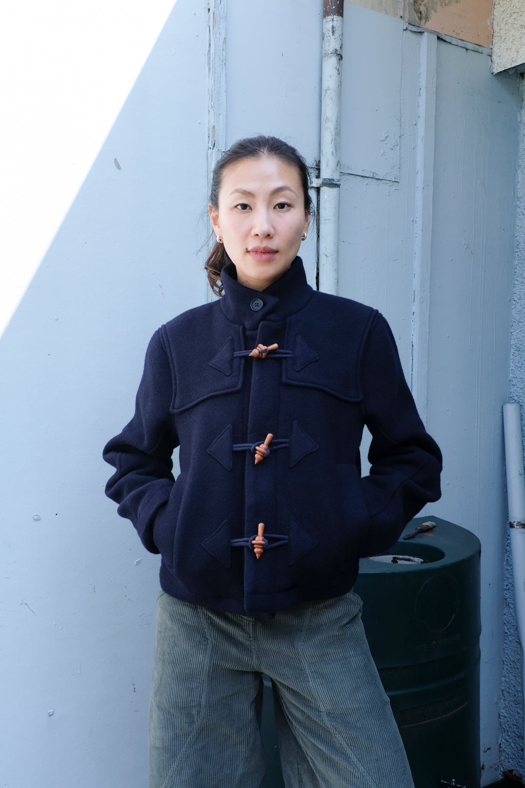 Henrik Vibskov - Duffle Jacket - Navy Duffle -front