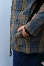 Henrik Vibskov - Field Parka - Tartan Dry Wax - side pocket
