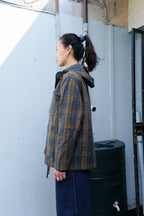 Henrik Vibskov - Field Parka - Tartan Dry Wax -side