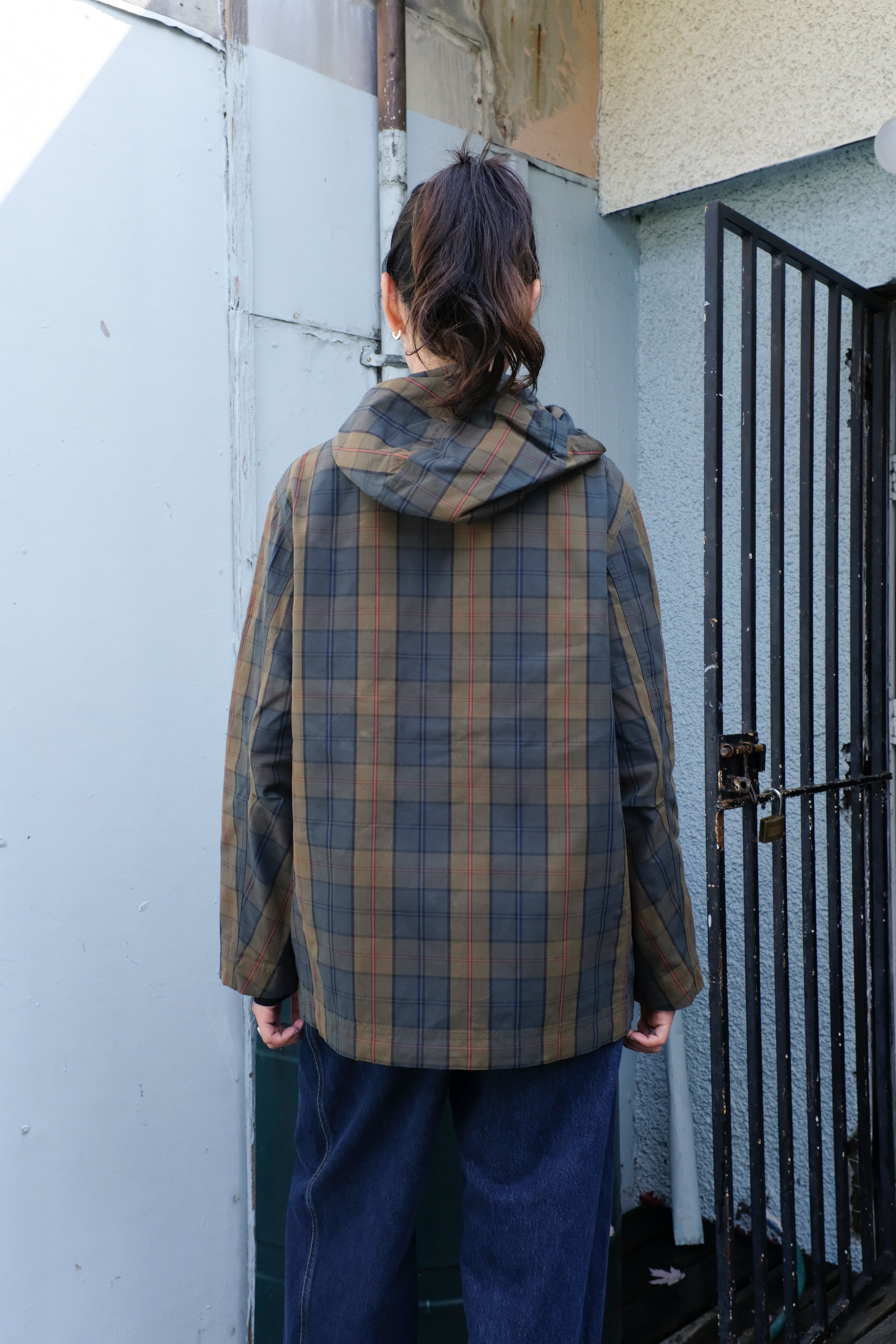 Henrik Vibskov - Field Parka - Tartan Dry Wax -back