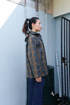 Henrik Vibskov - Field Parka - Tartan Dry Wax -side