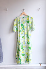 Load image into Gallery viewer, henrik Vibskov - Frown Silk Dress - Spraycan White Green - flat front

