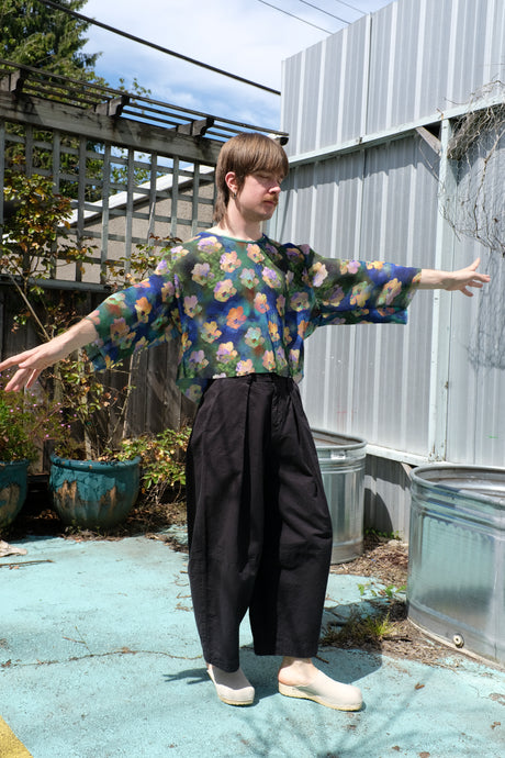 henrik Vibskov - Index Plissé Blouse - Blue Water Lily - front