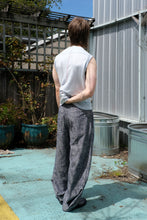Load image into Gallery viewer, Homecore - Tom Linen T-Shirt - Pastel Blue - on male model - back
