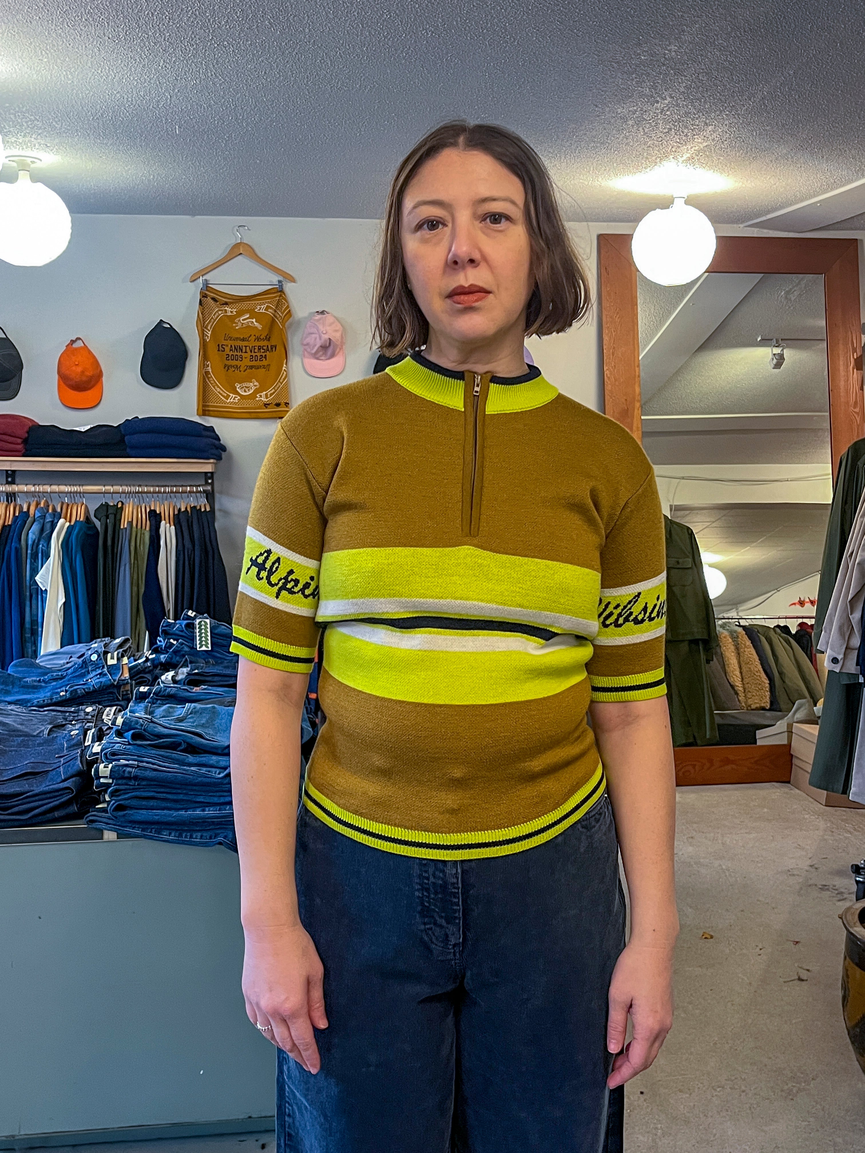 Henrik Vibskov - Race Jersey Short Sleeve - Camel Alpini - front