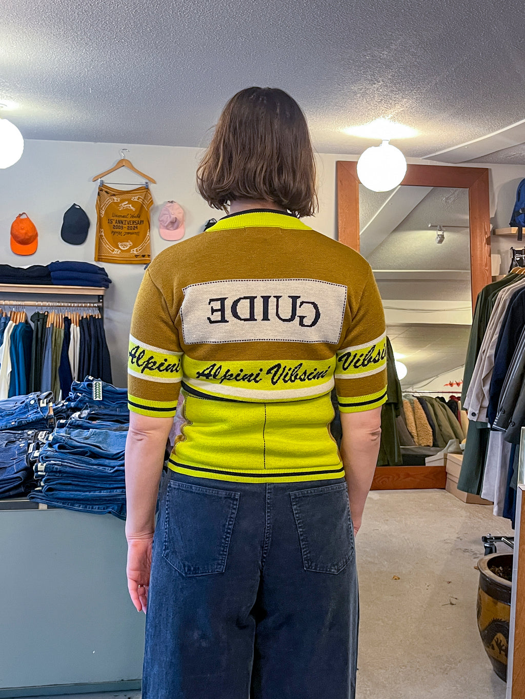 Henrik Vibskov - Race Jersey Short Sleeve - Camel Alpini - back