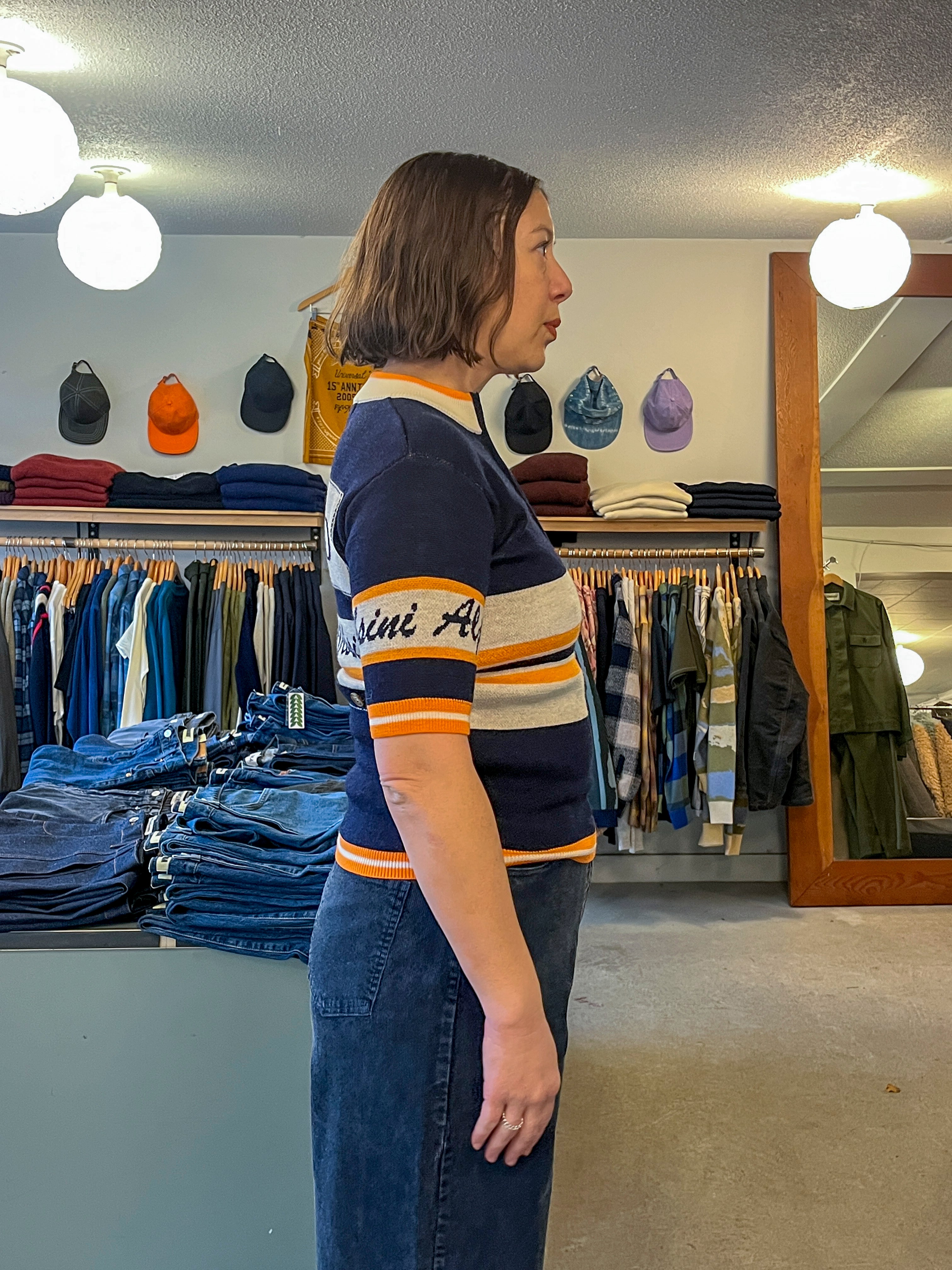 Henrik Vibskov - Race Jersey Short Sleeve - Navy Alpini - side