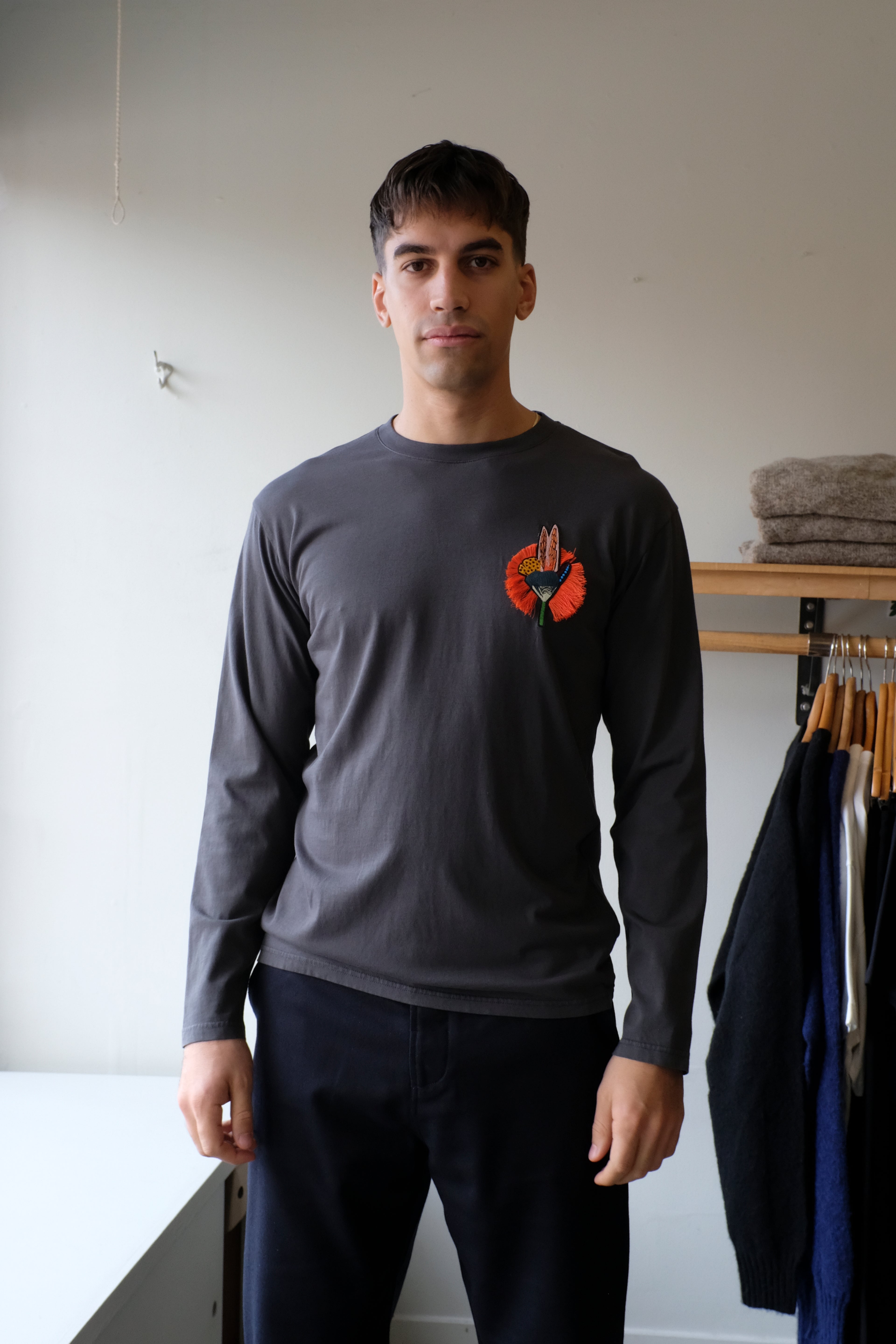 Slopes Longsleeve Tee - Dark Shadow