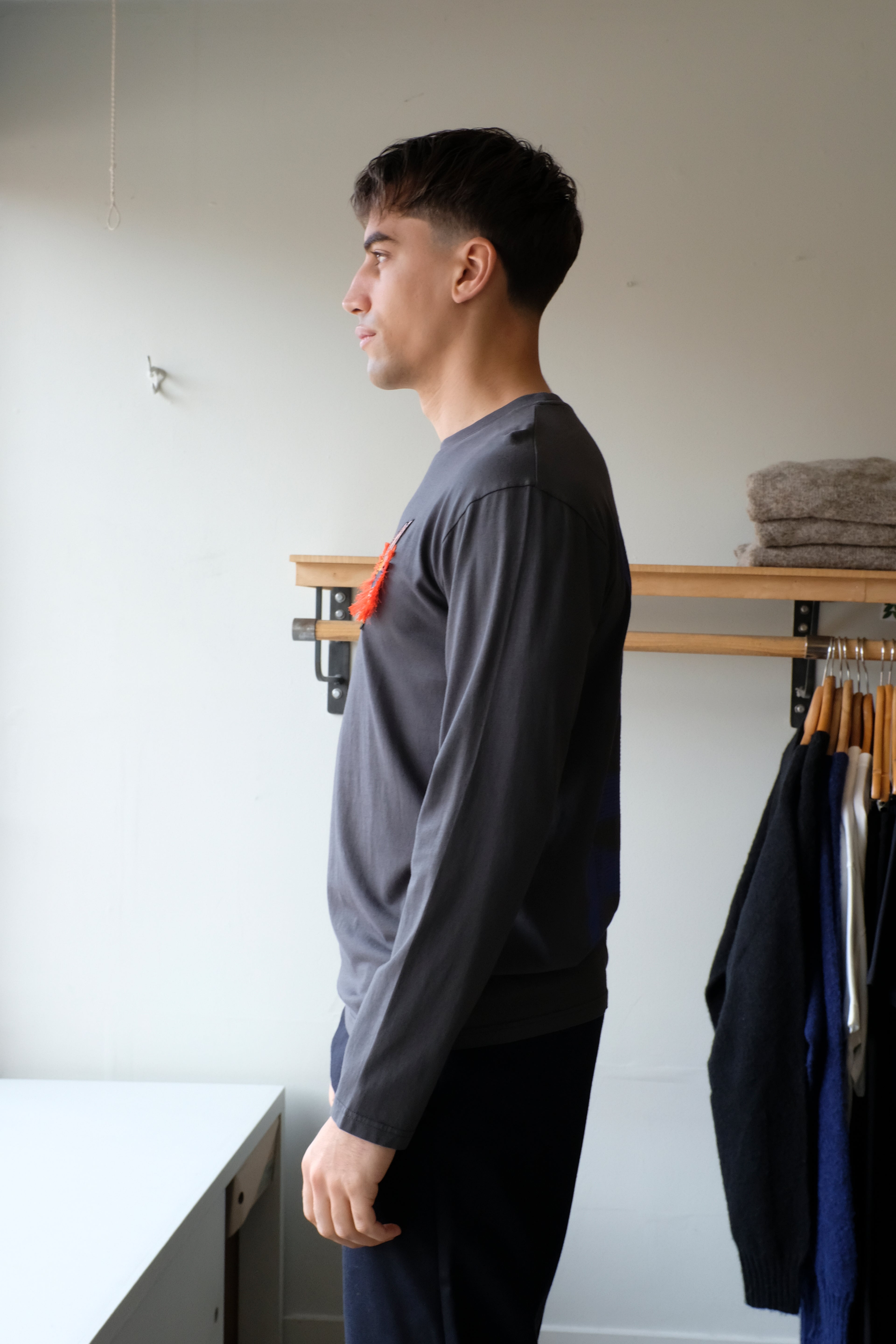 Slopes Longsleeve Tee - Dark Shadow