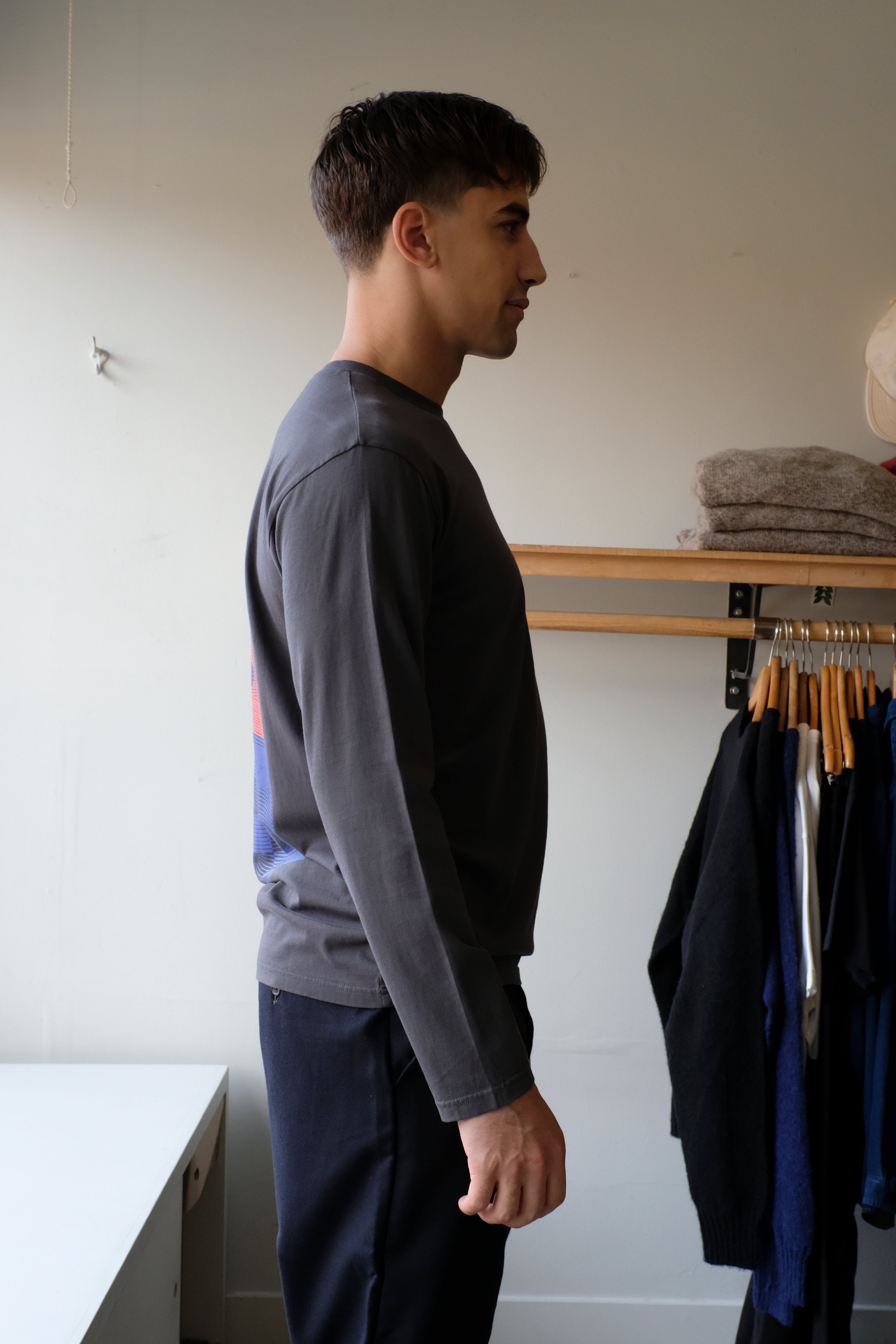 Slopes Longsleeve Tee - Dark Shadow