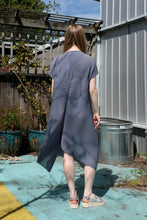 Load image into Gallery viewer, Henrik Vibskov - Thumb Plissé Blouse - Stone Blue - back

