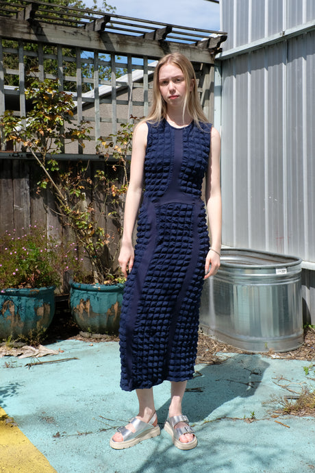 henrik Vibskov - Tie Dress - Midnight Blue - front