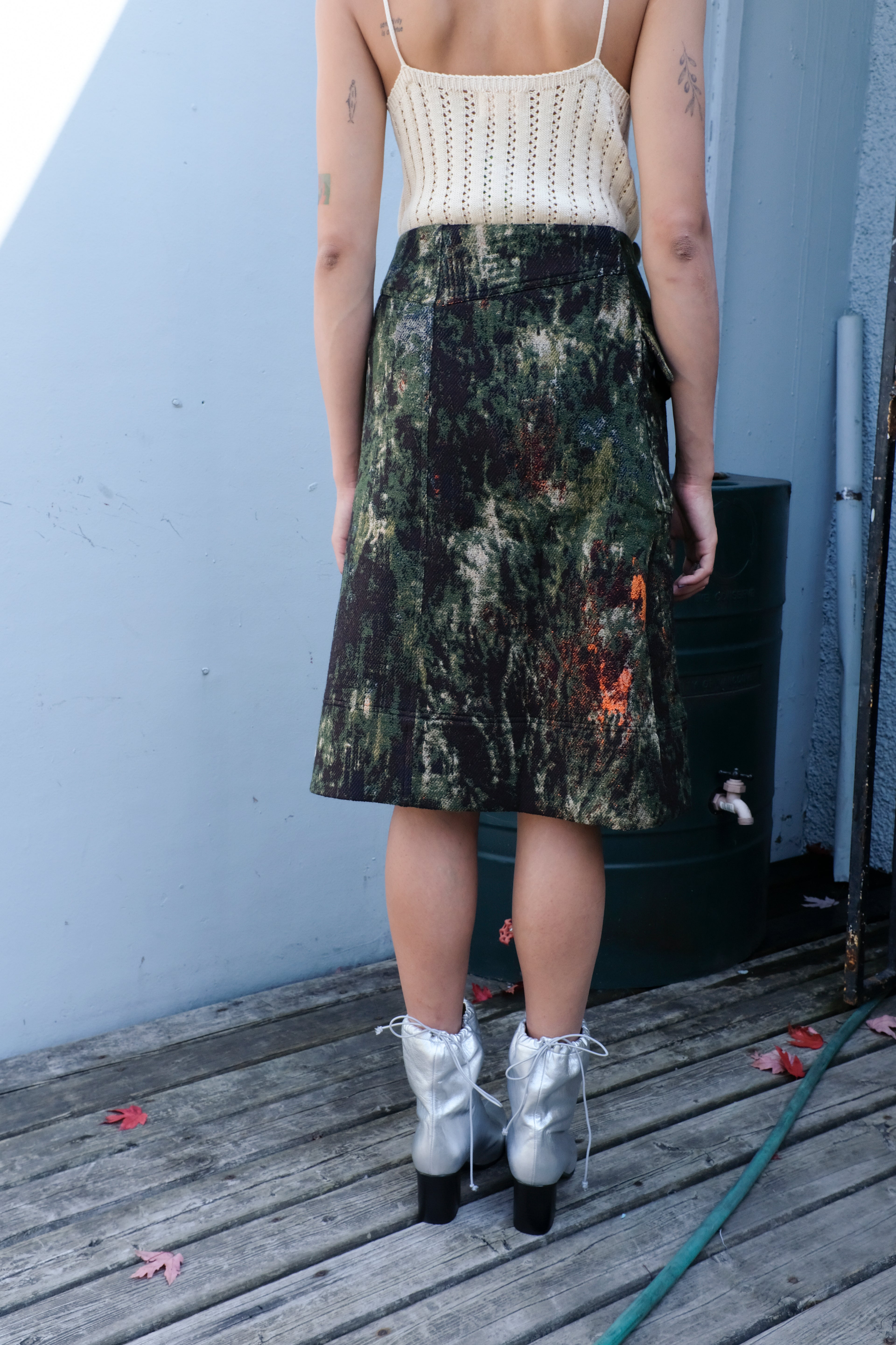 Henrik Vibskov -  Carry Skirt - Gobelin Swamp - back