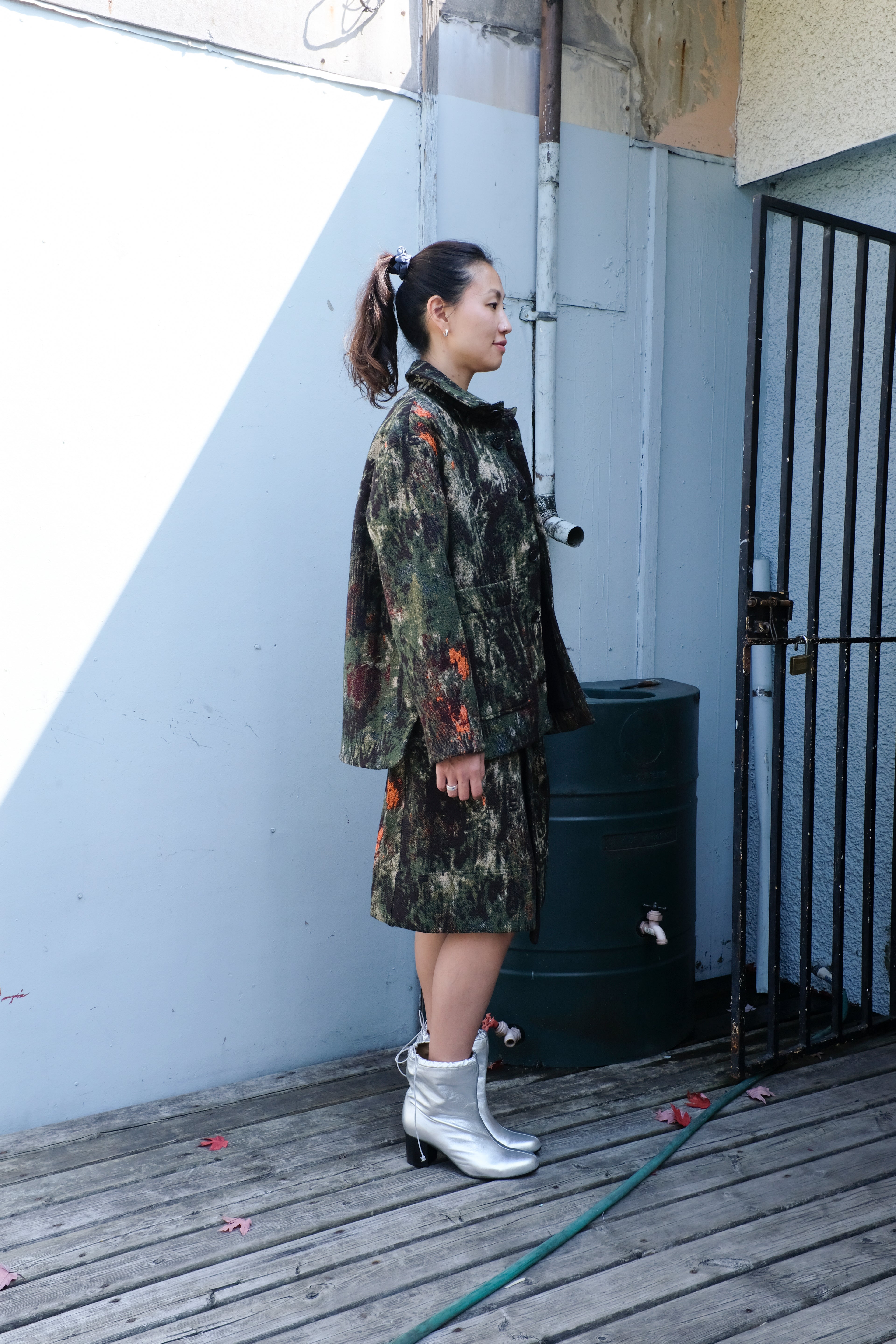 Henrik Vibskov - Wheel Jacket - Carry Skirt - Gobelin Swamp -side