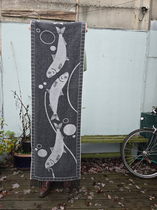 Henrik Vibskov - Catch Match Scarf - Black/Grey