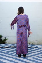 Load image into Gallery viewer, henrik vibskov - Chewing Blouse - Rust Blue Chess - back
