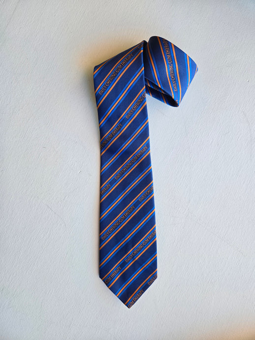 Henrik Vibskov - Chewing Tie in DCGT embroidered and navy stripes