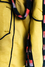 Load image into Gallery viewer, Henrik Vibskov - Midnight Coat - Green Orange Teddy Checks -  detail inside
