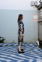 Load image into Gallery viewer, henrik vibskov - Knight Plissé Dress - Kaleidoscope Tetris - side
