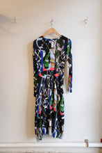 Load image into Gallery viewer, henrik vibskov - Knight Plissé Dress - Kaleidoscope Tetris - flat front
