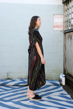 Load image into Gallery viewer, henrik vibskov - Knight Plissé Kaftan - Dark Tetris Drips - side
