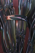 Load image into Gallery viewer, henrik vibskov - Knight Plissé Kaftan - Dark Tetris Drips - detail
