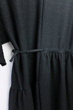 Load image into Gallery viewer, Henrik Vibskov - Mismatch Jersey Dress - Black - waist detail, back
