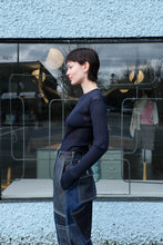 Load image into Gallery viewer, Henrik Vibskov - Bell Knit Blouse - Navy - side
