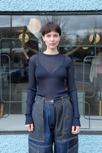 Load image into Gallery viewer, Henrik Vibskov - Bell Knit Blouse - Navy - front
