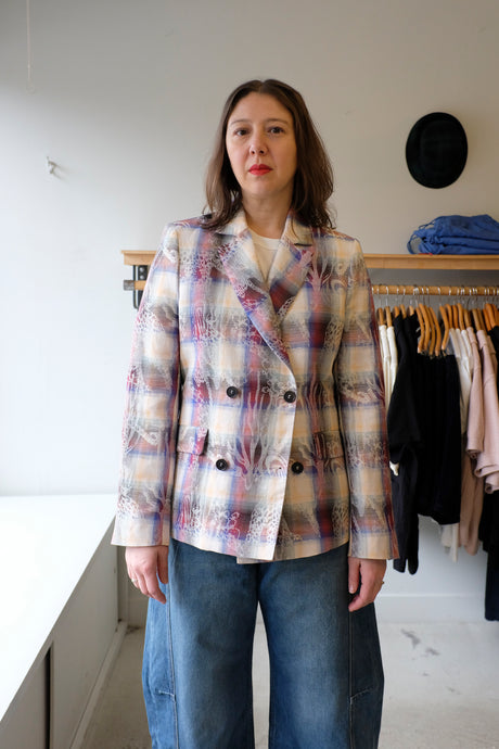 Henrik Vibskov - Motif Blazer - Arm Check Charm - front