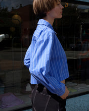 Load image into Gallery viewer, No 6 - Ava Top - Blue/White Stripes - side
