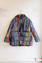 Load image into Gallery viewer, henrik vibskov - Puff Puffer Jacket - Dark Tetris Drips - flat front
