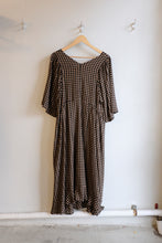 Load image into Gallery viewer, henrik vibskov - Pump Dress - Beige Black Checks - flat back
