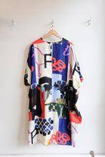 Load image into Gallery viewer, henrik vibskov - Renew Silk Dress - Playground Collage - flat back
