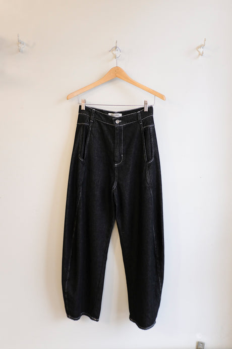 henrik vibskov - Shade Denim Pants - Dark Denim - flat front