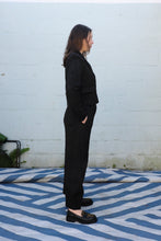 Load image into Gallery viewer, henrik vibskov - Shade Suiting Pants - Black Shadow Lines - side
