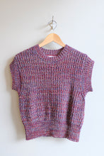 Load image into Gallery viewer, henrik vibskov - Six End Knit Vest - Magenta Navy Orange Square - flat front
